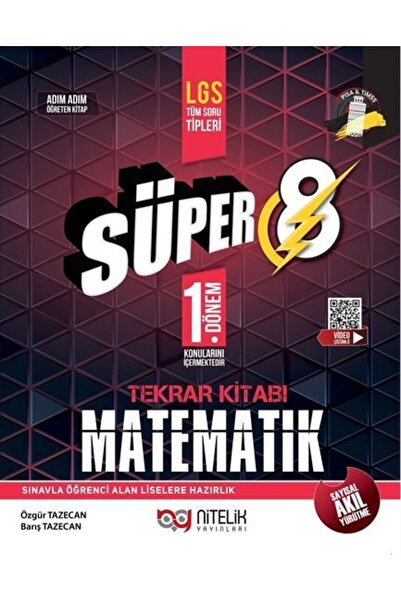 Palme Yayınları Nitelik Süper 8.sınıf Lgs 1.dönem Matematik Tekrar Kitabı