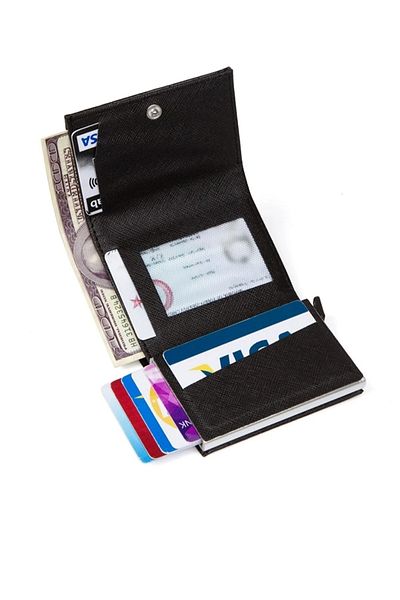 NEWISH POLO ACCESSORIES Crocodile Mechanism Automatic Slide Card Support Pollet Rfid Protected Aluminium Mechanism (7CMX10CM)