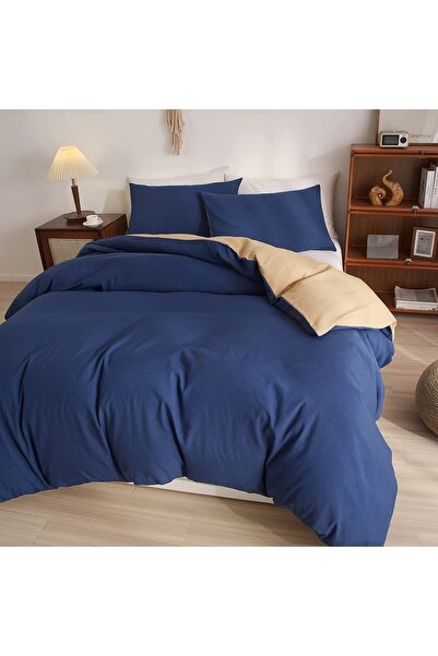 EVYA 100% Organic 160X200 cm Duvet Cover Set Soft Double Sided