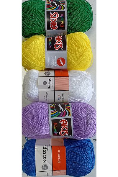 hobim42 Σετ κλωστών Etamin Cross Stitch2 5x30 Gram Etamin, Ιδανικό για Κεντήματα Σταυροβελονιάς.