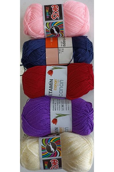 hobim42 Σετ κλωστών Etamin Cross Stitch3 5x30 Gram Etamin, Ιδανικό για Κεντήματα Σταυροβελονιάς.