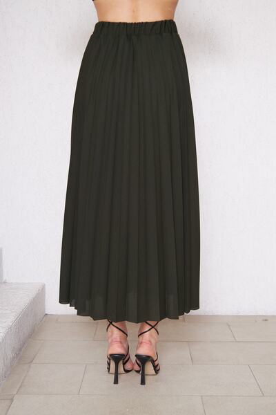 comstar Plain Long Lined Pleated Skirt, Pleated Skirt, Summer Skirt, Crepe Skirt, Hijab Skirt, Long Skirt