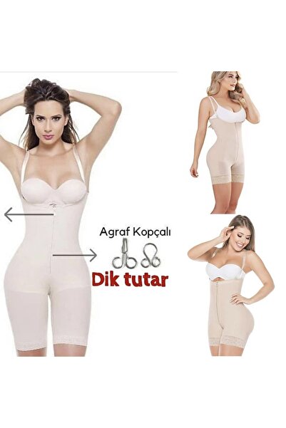 SWEETKORSE Agraf Kopçalı Popoyu Dik Sıkar Dik Tutar