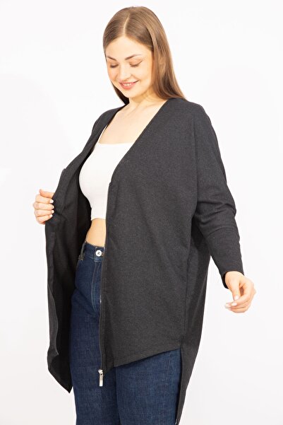 Şans Жіночий фумаровий великий розмір з передньою застібкою 65n35730