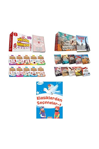 Model Eğitim Yayınları En Güzel 2.ve 3.sınıf Hikayeleri Vücudun Bilmecesi Ve Bir Dinozor Macerası + Klasiklerden Seçmeler