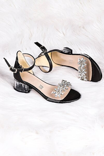 Kiko Kids حذاء صندل نسائي بكعب شفاف 3 سم من فاكو ستون 790