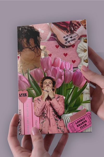 Namgo دفتر ملاحظات غير مبطن من Harry Styles باللون الوردي مقاس A5 (50 ورقة)