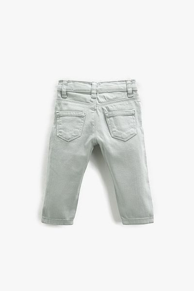 Koton Baby-Jungen-Jeanshose mit schmaler Passform und Taschen, 3smb40008td