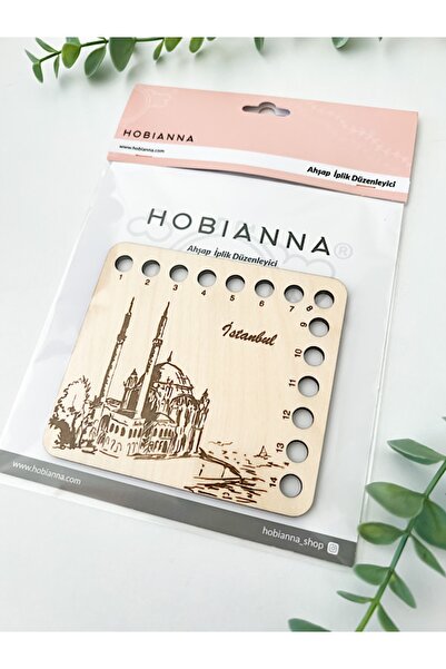 Hobianna Istanbul Ortaköy Camisi Ahşap Iplik Organizer