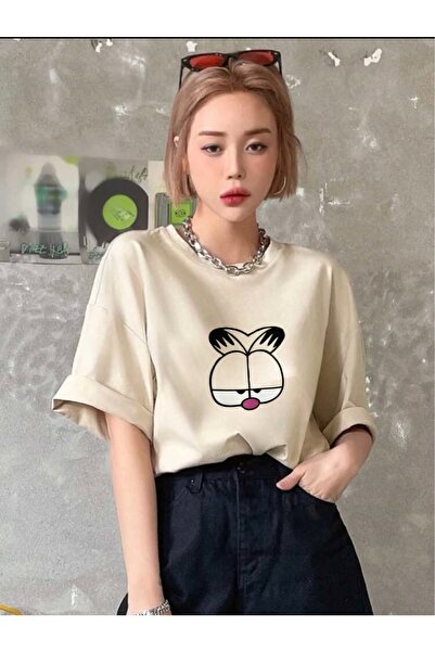 My Blog Μπλουζάκι Unisex με στάμπα Garfield Oversize