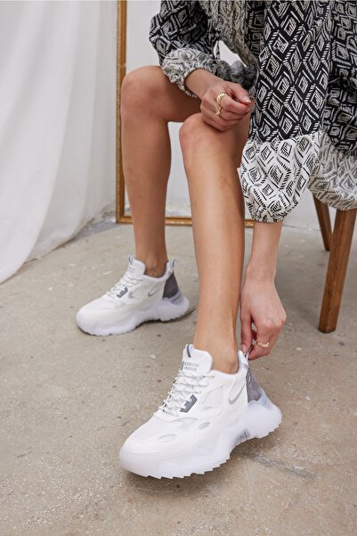 ANGELİNA JONES Petya Kadın Beyaz Airtaban Sneaker