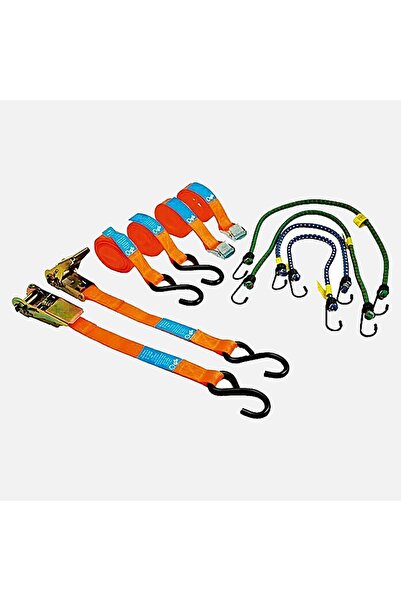 Magnotto Spanzet Halat Seti Cırcırlı Gerdirme Kayışı Araç Yük Sabitleme Apara...