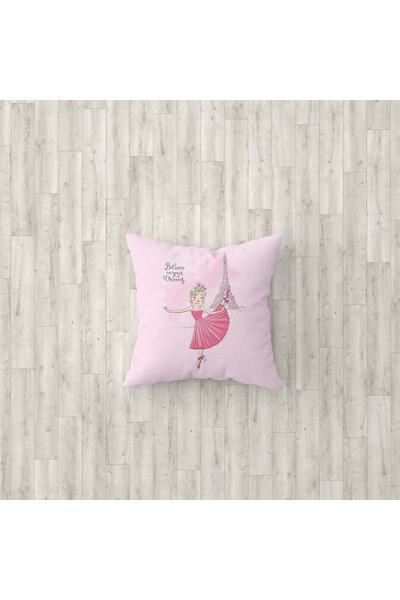 Talia Home Ροζ Παρισινό μοτίβο Παιδικό και Βρεφικό Δωμάτιο 3 τεμαχίων Μαξιλαρ...