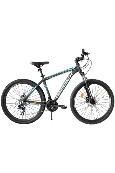 Geotech Mode 27,5 Econ 2 27.5 Jant 24 Vites Dağ Bisikleti - Gri/turkuaz