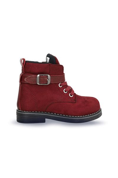 Jump 24161 Claret Red Girl's Baby Daily Μακρύ Αθλητικό Παπούτσια Αθλητικά Μποτάκια με Χοντρή Σόλα