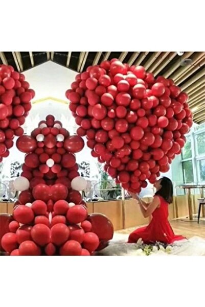 Bkmc 100 Adet Kırmızı Metalik Balon 12 Inç