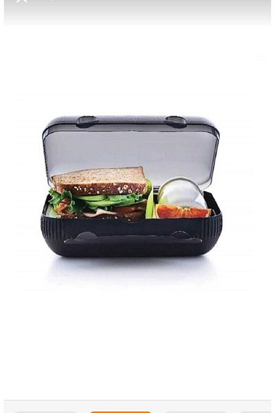 Tupperware Lunch Box Black Green