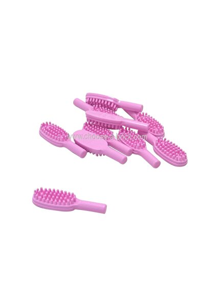 LEGO Orjinal Aksesuar Custom Minifigür Minifigure Hairbrush Saç Fırçası Pembe...