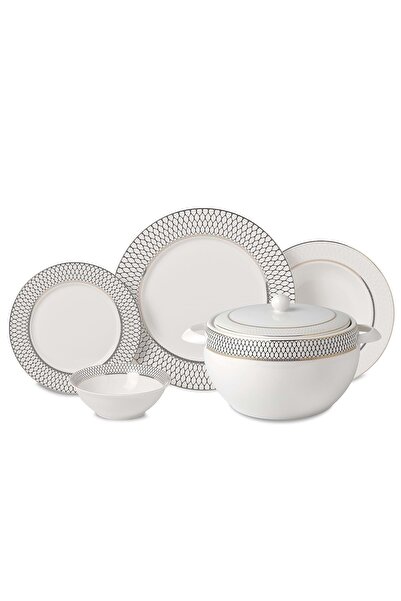 KORKMAZ Perla Collection 60 Parça A8362 Yuvarlak Yemek Takımı