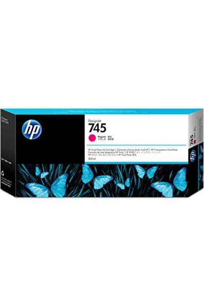 HP 745 Ink Cartridge, 300 ml (Magenta)
