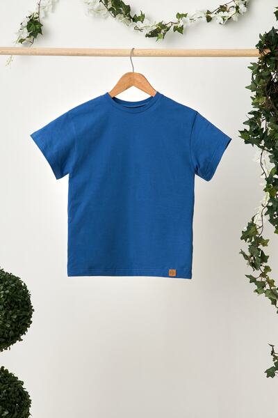 Babygiz Κοριτσίστικο κοντό μανίκι Crew λαιμόκοψη αντι-ιδρώτα, μαλακό άνετο μπλουζάκι από 100% βαμβάκι χτενισμένο