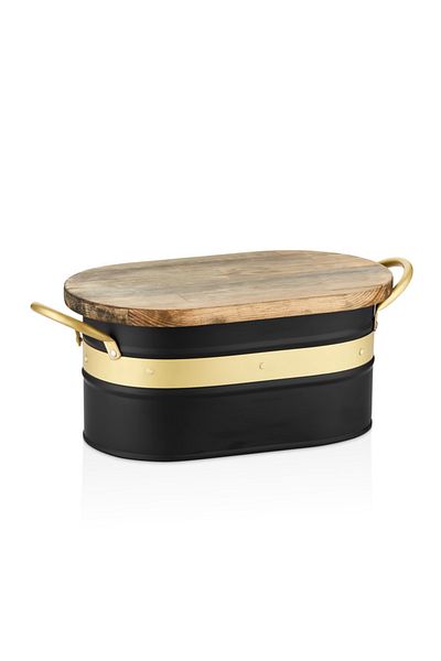 The Mia Galvin Bread Storage Container Black Gln0064