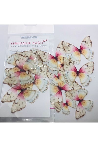 Yenilebilir Kağıt Wafer paper Ready Cut Butterflies