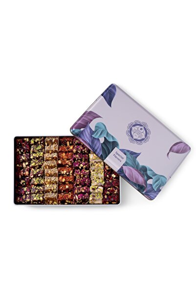 MEŞHUR SAFRANBOLU LOKUMCUSU فتيل تركي مختلط في صندوق معدني سعة 1 كجم