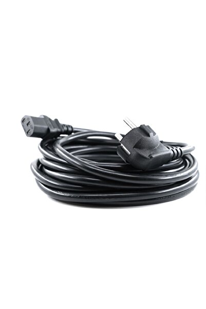 ATAELEKTRONİK 5 Metre 5mt Power Kablo Güç Elektrik Kablosu Uyumlu C7 Pc Tv Pr...