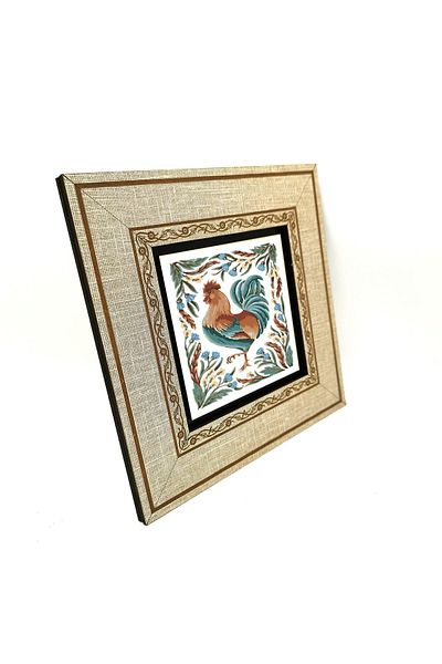 Sadrazam 20cmx20 Cm Masă MDF imprimată cocoș - Krg-159