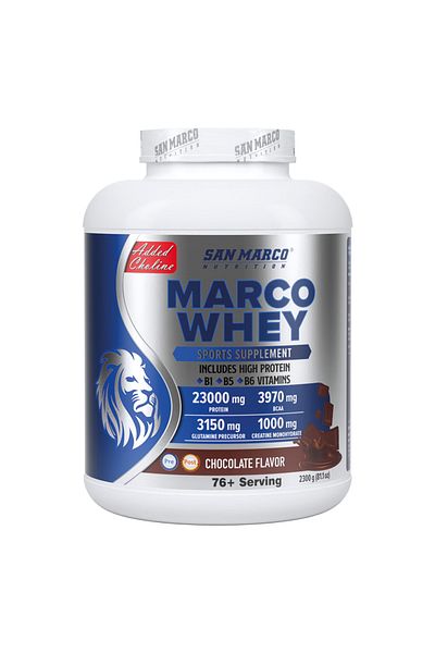 SANMARCO NUTRITION MarcoWheyProtein - Chocolate Flavored Powder 2300 Gr