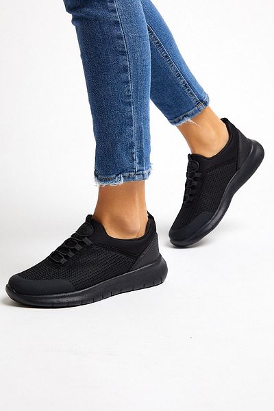 Tonny Black Sneaker - Schwarz - Flacher Absatz