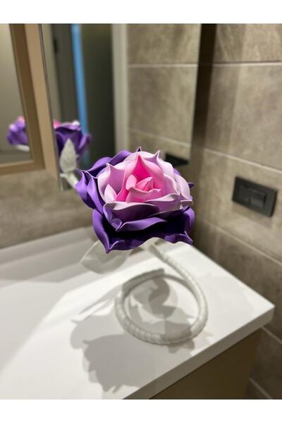 Maison Avf Ev Dekorasyon Dekoratif Latex Eva Gül (ÜST PEMBE TONLU-ALT BEYAZ)