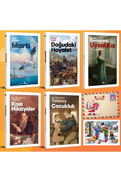 Halk Kitabevi Dünya Klasikleri Beşli Set - 4 Ve Kartpostal