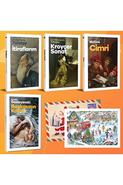 Halk Kitabevi Dünya Klasikleri Dörtlü Set - 8 Ve Kartpostal