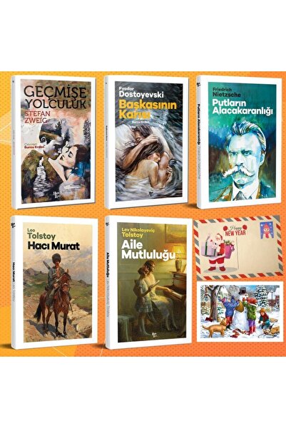 Halk Kitabevi Dünya Klasikleri Beşli Set - 10 Ve Kartpostal