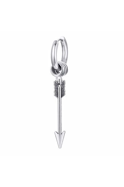 Trenderrs Unisex Hypoallergenic Gothic Punk Stainless Two Piece Steel Earrings