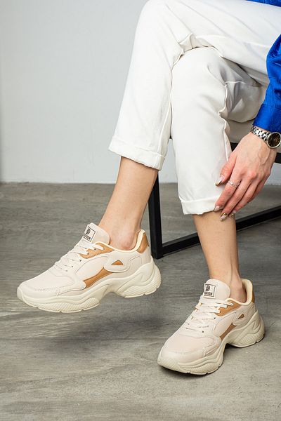 ICELAKE Venus Women's Sneaker Sports Shoes Ecru Tan