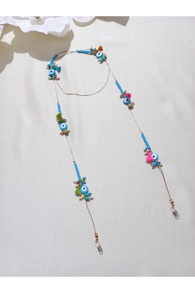 İPAR AKSESUAR Evil Eye Beaded Tassel Glasses Accessory