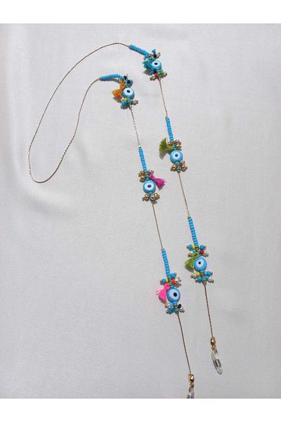 İPAR AKSESUAR Evil Eye Beaded Tassel Glasses Accessory
