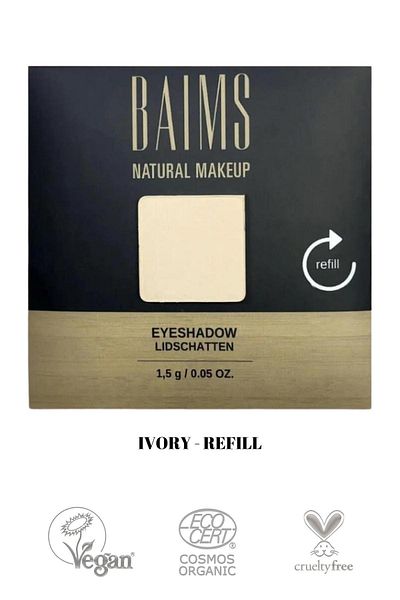 baims 10 ظلال عيون نباتية عاجية معاد تعبئتها
