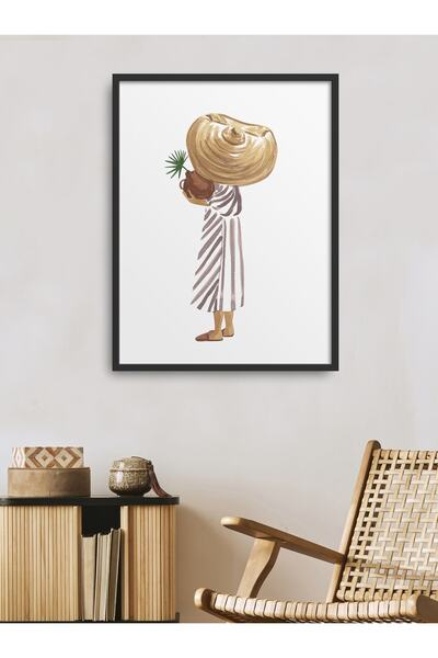 HOMEPACK Μονόκλινο Καλοκαιρινό Γυναικείο Πίνακας 30x40 εκ. 40x60 εκ. Μαύρο Λε...