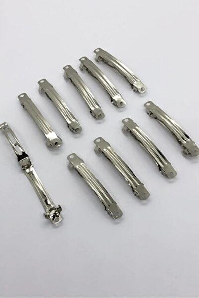 Hobigram 20 Pieces 5 cm Silver Color Metal Automatic Buckle Blank Undecorated – Buckle, Metal Buckle, Shiny Design