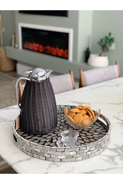 oceanpoint Pearlescent Mosaic Tray Coffee Presentation Tray Tea Tray High Qua...