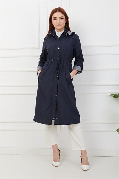 Olcay Trenchcoat - Dunkelblau - Basic