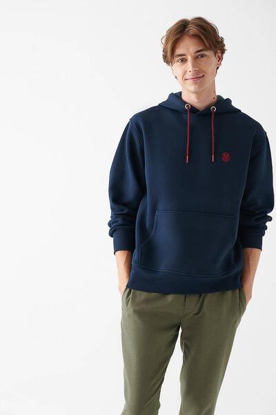 Mavi 065809-29743-22k Чоловіча світшот з капюшоном, темно-синій