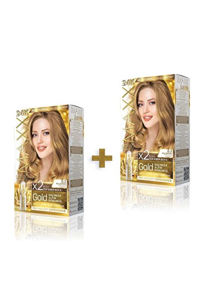 MAXX DELUXE Golden Beauty 24k 8.3 Bal Köpüğü Boya Seti 2 Adet