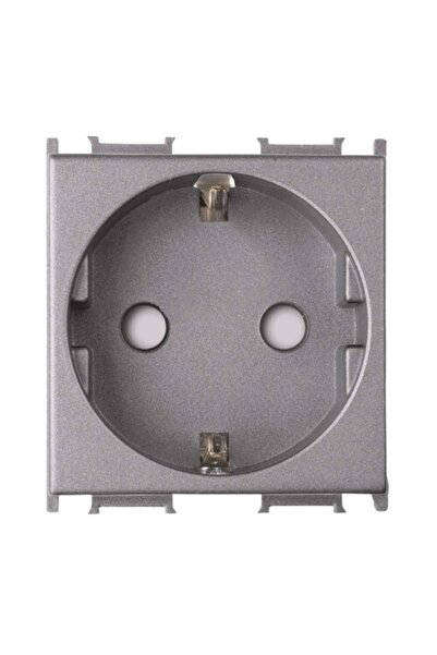 PANASONIC Viko Thea Modüler Antrasit 2m Topraklı Priz Mekanizma + Düğme/kapak