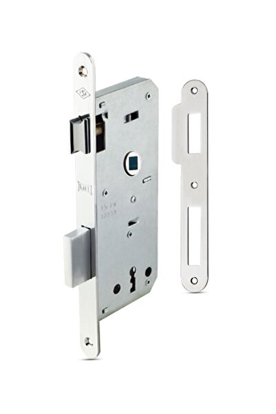 Kale Kilit 141r Iç Kapı Gömme Kilidi Oda Kilidi - Oval Nikel - 45mm