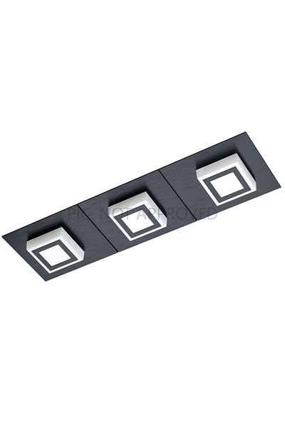 Eglo 99363 Masıano 1 - Ip20 Led Indoor Lighting with Black Aluminum and Steel Walls